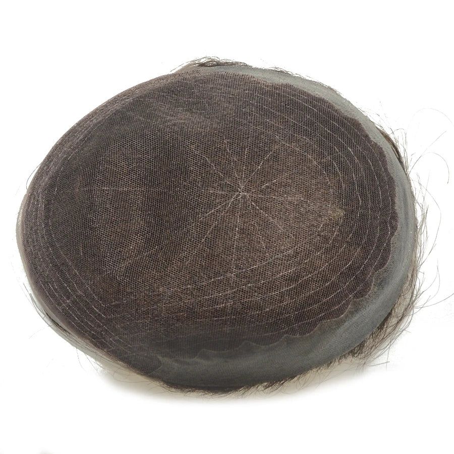 Hair Unit For Men Q6 Base Man Weave Unit Hair Prosthesis Toupee Mens Hairpieces